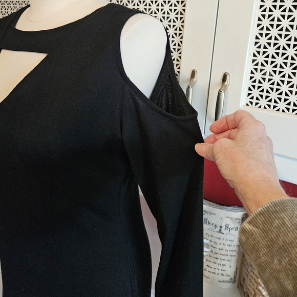 XJF•MC Skull Cut-out Dress - Picture 8 of 10